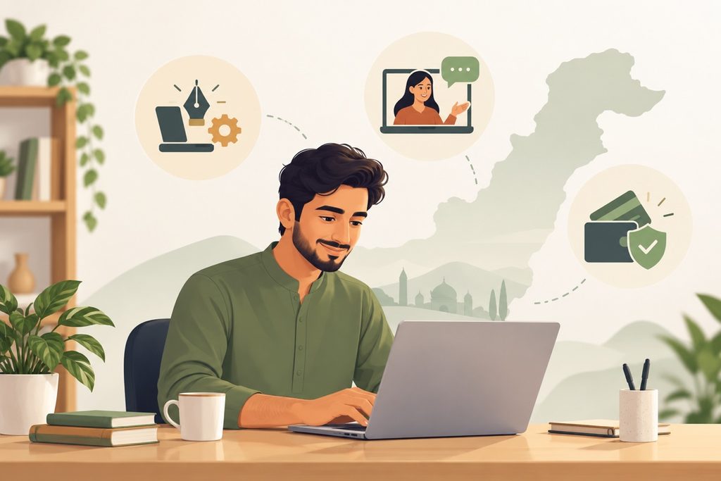 Freelancing, online tutoring, and payment checks for online earning in Pakistan
